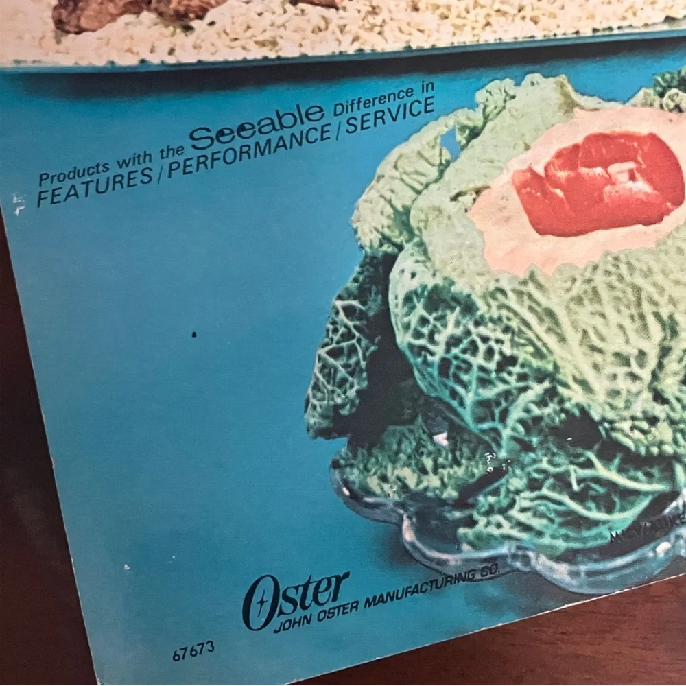 Vintage 1968 Spin Cookery Osterizer Recipes Cookbook Blender 8-Speed